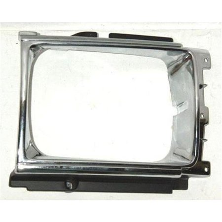 SHERMAN PARTS Sherman Parts SHE8103-95A-4 Right Hand Headlamp Door for 1987-1988 4WD Toyota SR-5 Pickup & 4runner; Chrome & Black SHE8103-95A-4